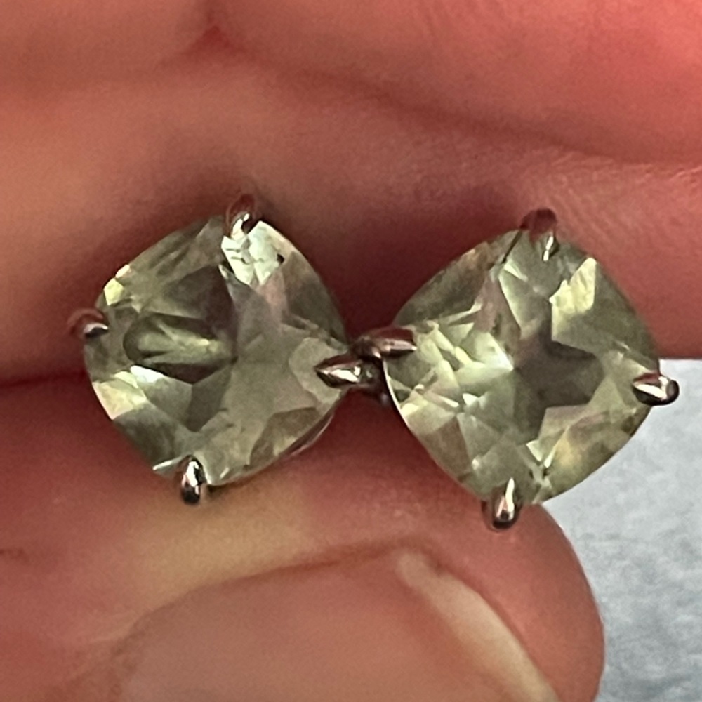 Effy Green Quartz Stud Earrings